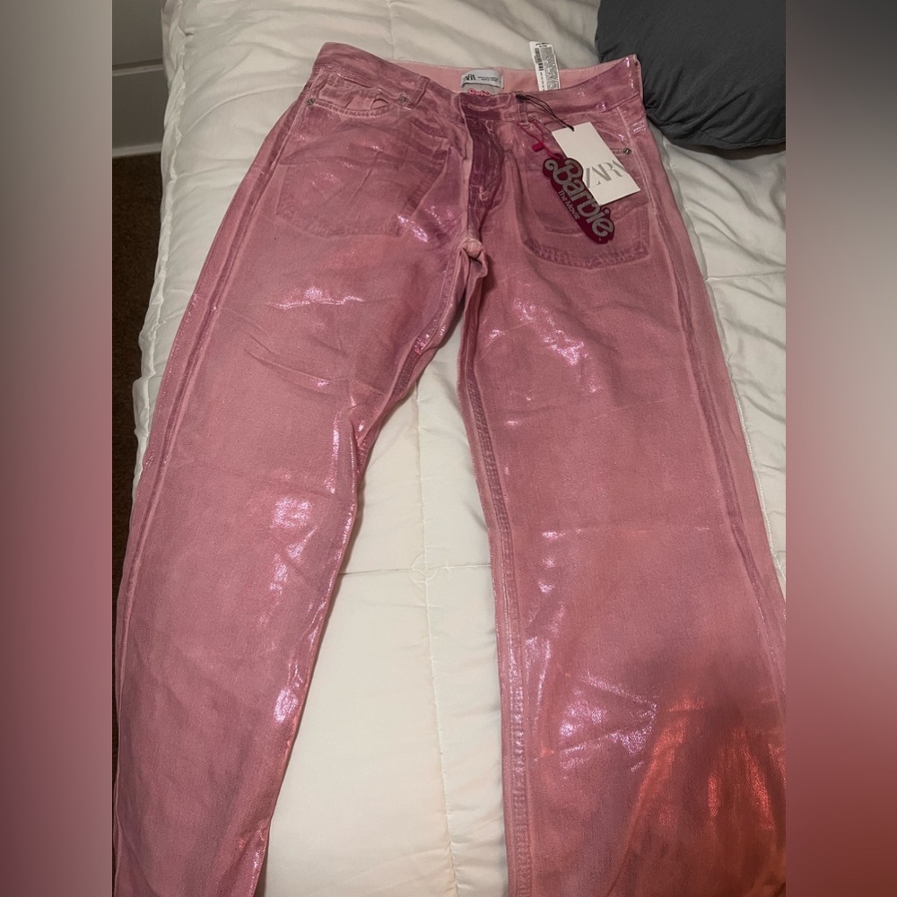Brand New Zara Barbie pink Jeans